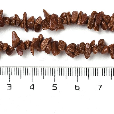 Synthetic Goldstone Chip Beads Strands G-D093-A02-1