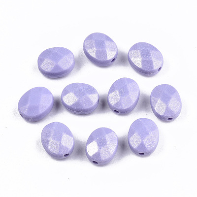 Spray Painted Acrylic Beads MACR-T037-08-1