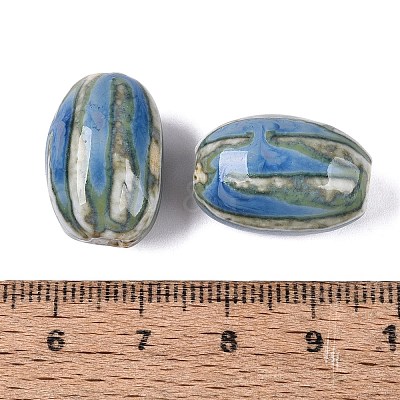 Vintage Handmade Porcelain Beads PORC-Q006-10J-1