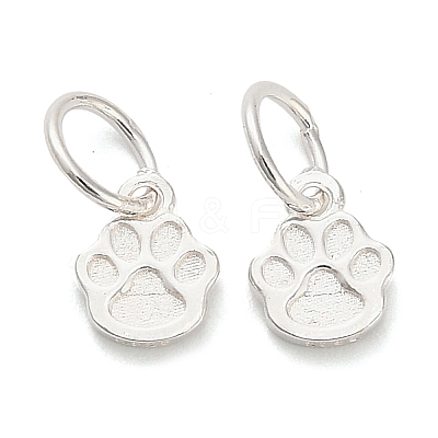 925 Sterling Silver Paw Print Charms STER-P071-07S-1