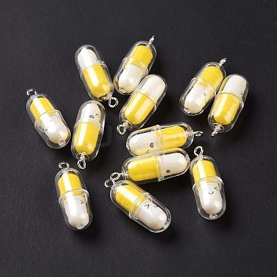 Translucent Plastic Pendants KY-L006-29B-1