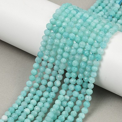 Natural Amazonite Beads Strands G-E411-43-4mm-1