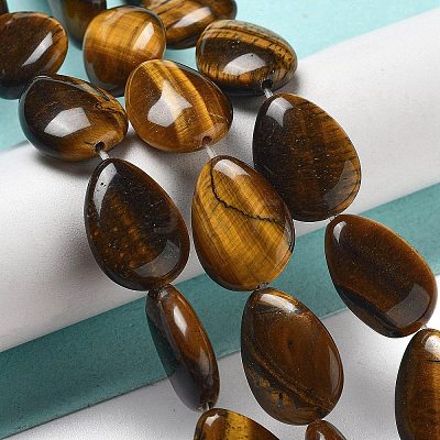 Natural Tiger Eye Beads Strands G-P528-L08-01-1