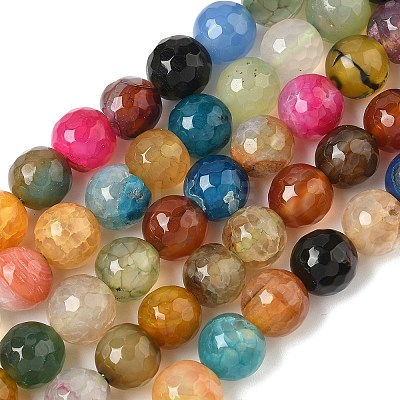 Natural Agate Beads Strands G-M437-C01-01T-1
