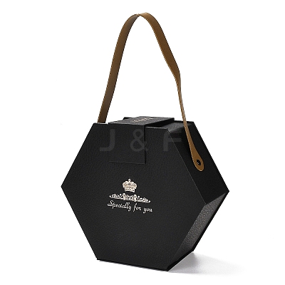 Valentine's Day Hexagon Cardboard Gift Boxes CON-M010-01A-1