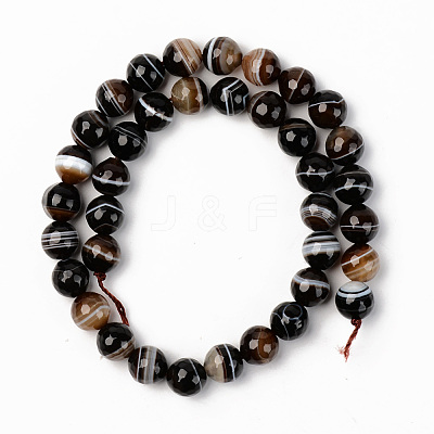 Natural Botswana Agate Beads Strands G-S369-007D-B-1
