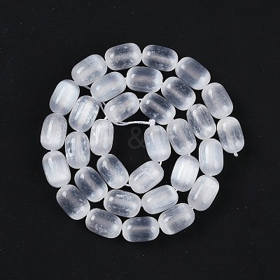 Natural Selenite Beads Strands G-F750-A-1