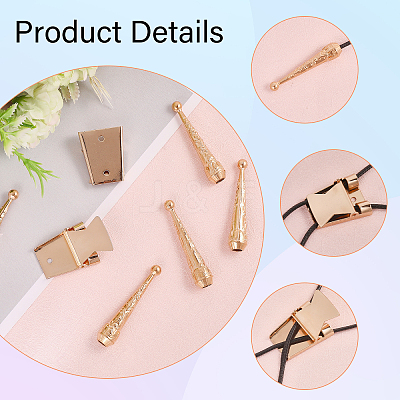 DIY Alloy Bolo Tie Making Finding Kit FIND-CA0009-03KCG-1