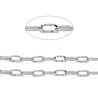 Tarnish Resistant 304 Stainless Steel Cable Chains CHS-D033-05P-01-1