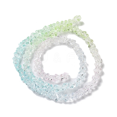 Transparent Glass Bead Strands GLAA-H023-03J-1