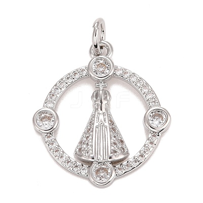 Cubic Zirconia Pendants KK-E275-24P-1