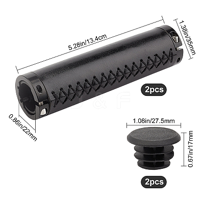 MTB Road Cycling Bicycle Handlebar Cover Grips AJEW-WH0092-12A-1