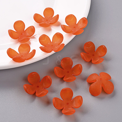 Frosted Acrylic Bead Caps MACR-S371-06A-726-1