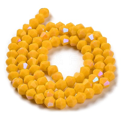 Opaque Solid Color Imitation Jade Glass Beads Strands LS-GLAA-F029-P4mm-D04-1