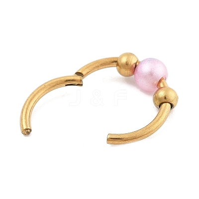 316L Surgical Stainless Steel & Cat Eye Ball Hoop Nose Rings WG275C7-01-1