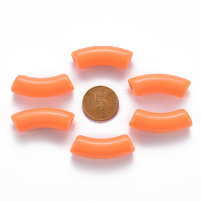 Opaque Acrylic Beads MACR-S372-001B-S025-1