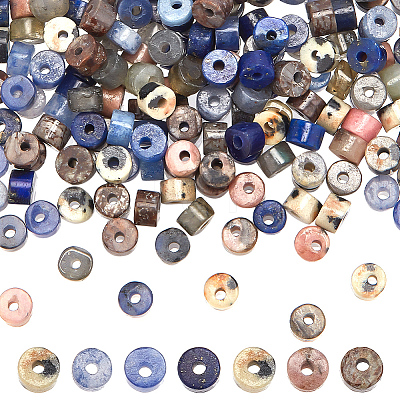 210Pcs 7 Styles Natural Mixed Gemstone Beads G-AR0005-84-1