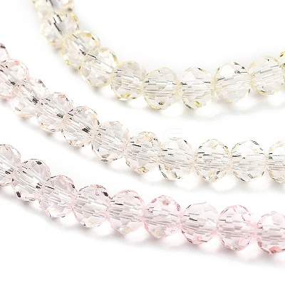 Transparent Painted Glass Beads Strands DGLA-A034-T4mm-A25-1