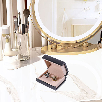 Book Shaped Plastic Gift Packaging Boxes for Cufflinks CON-WH0089-189-1