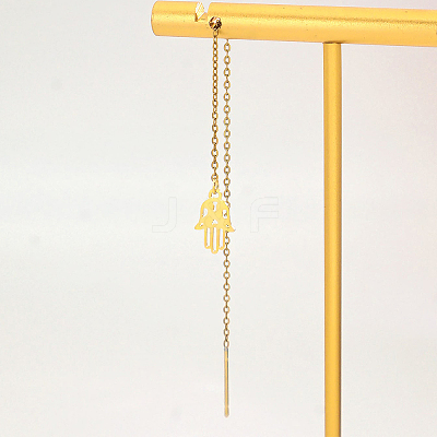 Minimalist Stainless Steel Palm Ear Thread EI7208-1