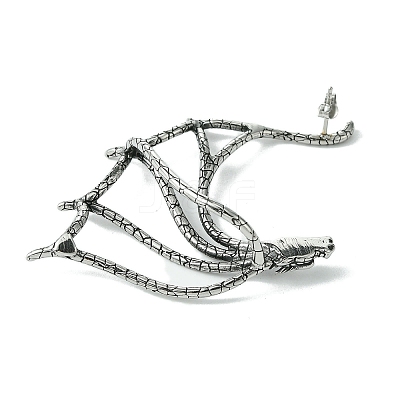 316 Surgical Stainless Steel Cuff Earrings EJEW-E300-18AS-05-1