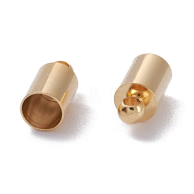 Brass Cord Ends KK-D002-01B-G-1