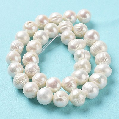 Natural Cultured Freshwater Pearl Beads Strands PEAR-E019-12-1