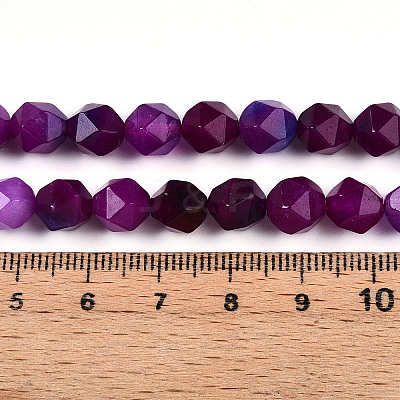 Dyed Natural White Jade Beads Strands X-G-T139-8mm-45L-1