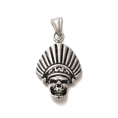 304 Stainless Steel Pendants STAS-Z110-48H-AS-1