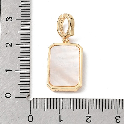 Natural Shell Carved Pendants KK-N290-07G-1