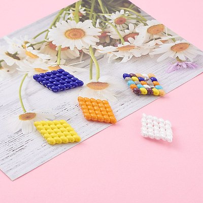 Handmade Czech Glass Beads Pendants PALLOY-JF00647-1