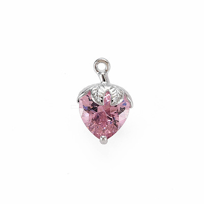Brass Rhinestone Charms KK-S364-240P-1