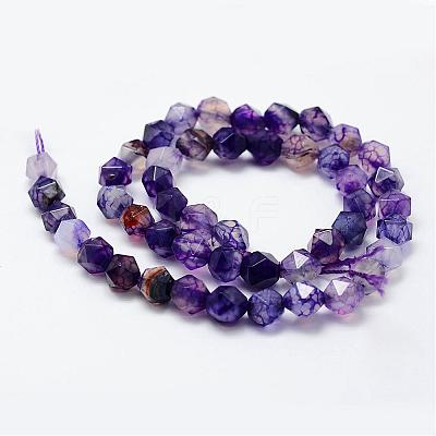 Natural Agate Beads Strands G-K184-04E-1