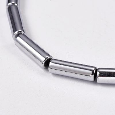Non-magnetic Synthetic Hematite Beads Strands X-G-K022-3x14mm-08-1