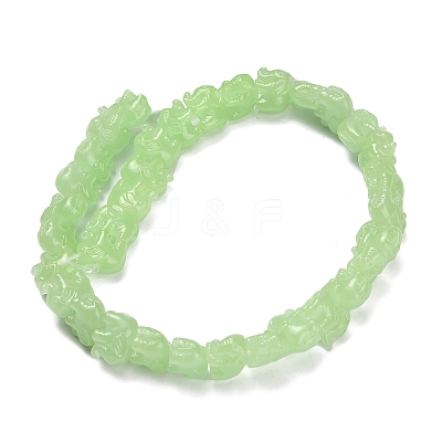 Synthetic Coral Dyed Carved Bead BSHE-H114-04B-1