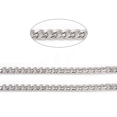 304 Stainless Steel Curb Chains CHS-TAC0001-03P-1