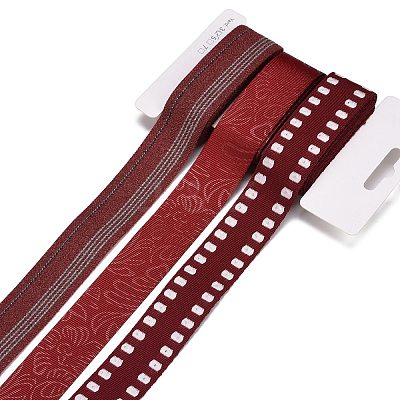 9 Yards 3 Styles Polyester Ribbon SRIB-A014-A02-1