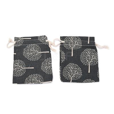 Polycotton(Polyester Cotton) Packing Pouches Drawstring Bags ABAG-T006-A21-1