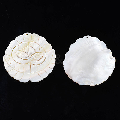 Natural Freshwater Shell Big Pendants SHEL-S276-160-1