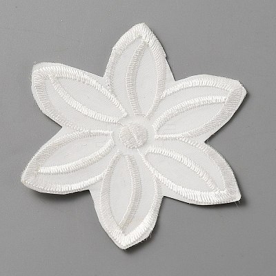 Computerized Embroidery Lace Self Adhesive/Sew on Patches DIY-WH0410-49D-1