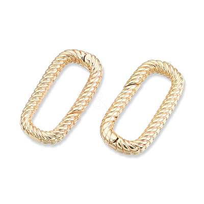 Brass Spring Gate Rings KK-N232-471LG-1