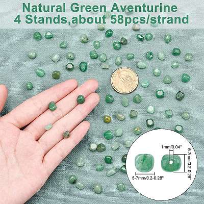 Natural Green Aventurine Bead Strands G-AR0001-31-1
