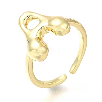 Rack Plating Brass Open Cuff Rings RJEW-S394-01G-A-1