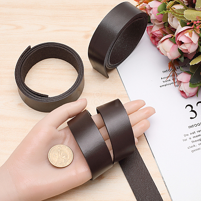 3Pcs Flat Leather Jewelry Cord WL-GF0001-16A-01-1
