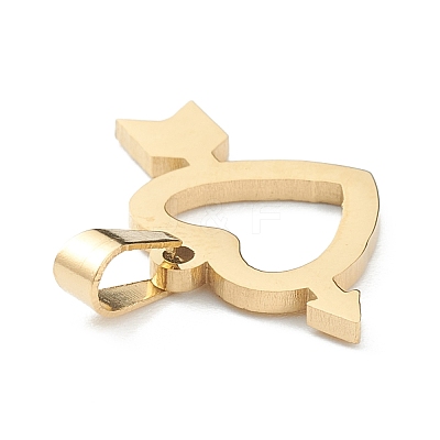Ion Plating(IP) 304 Stainless Steel Pendants STAS-Z035-07G-1