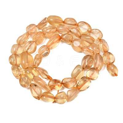 Natural Citrine Beads Strands G-C257-01-1