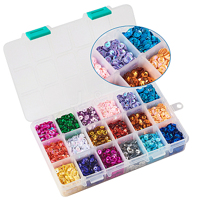Plastic Paillette Beads PVC-TA0001-01-1