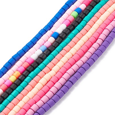 Handmade Polymer Clay Bead Strands CLAY-XCP0001-12-1