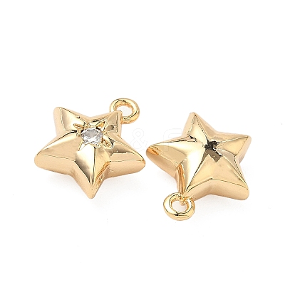 Brass Micro Pave Cubic Zirconia Pendants KK-S531-12G-B-1