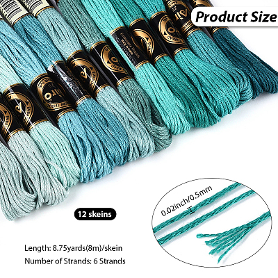 Polyester Embroidery Threads OCOR-WH20074-13B-01B-1